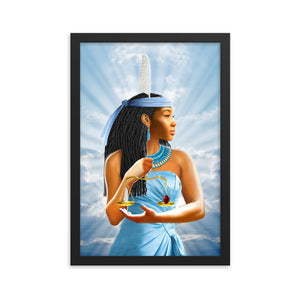 Archangels of Ancient Egypt - Maat Framed Poster