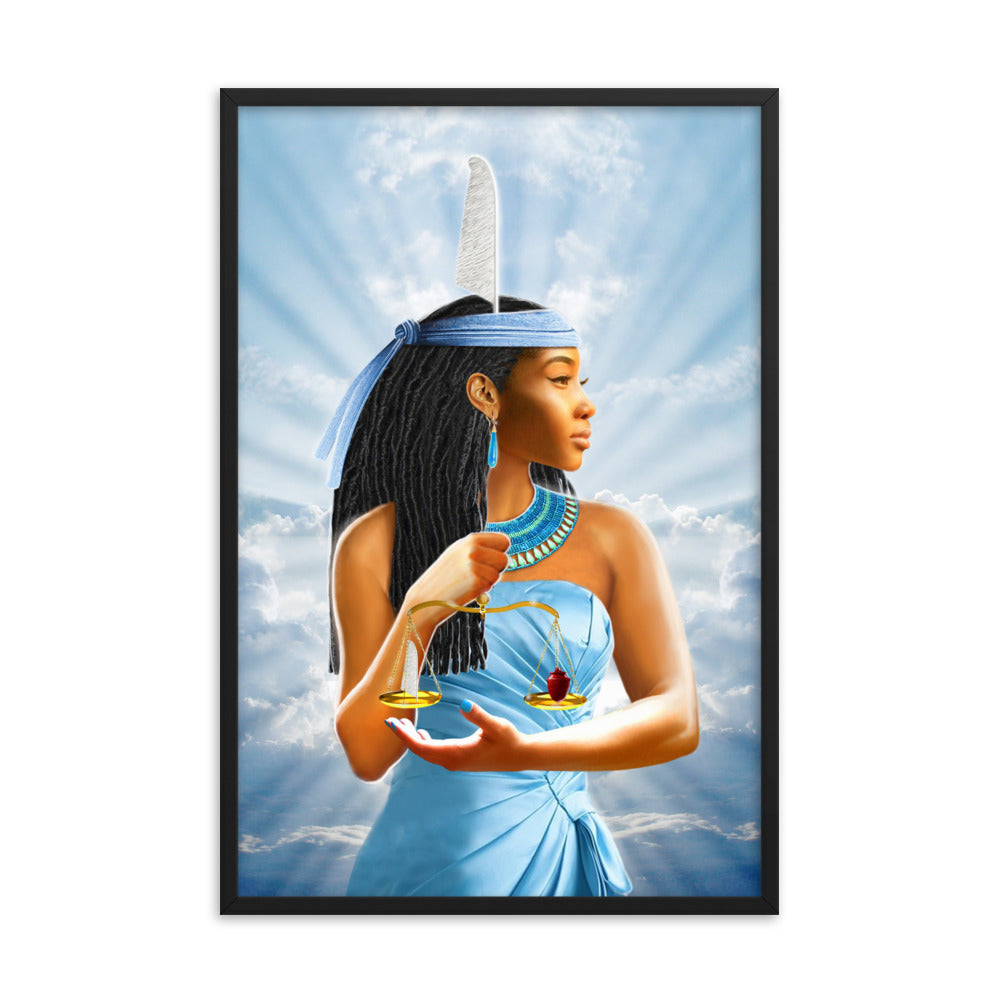 Archangels of Ancient Egypt - Maat Framed Poster